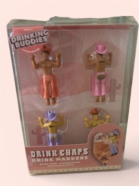 Pink Drink Chaps Drink Markers - Party Set